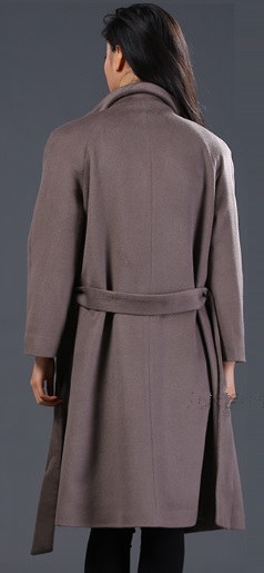 Khaki,European,style,long,wool,overcoat,for,ladies,卡其色,长款,欧美,风,女士,羊毛,大衣