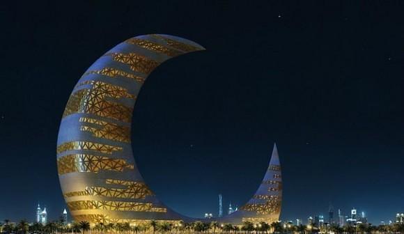 迪拜新月高楼