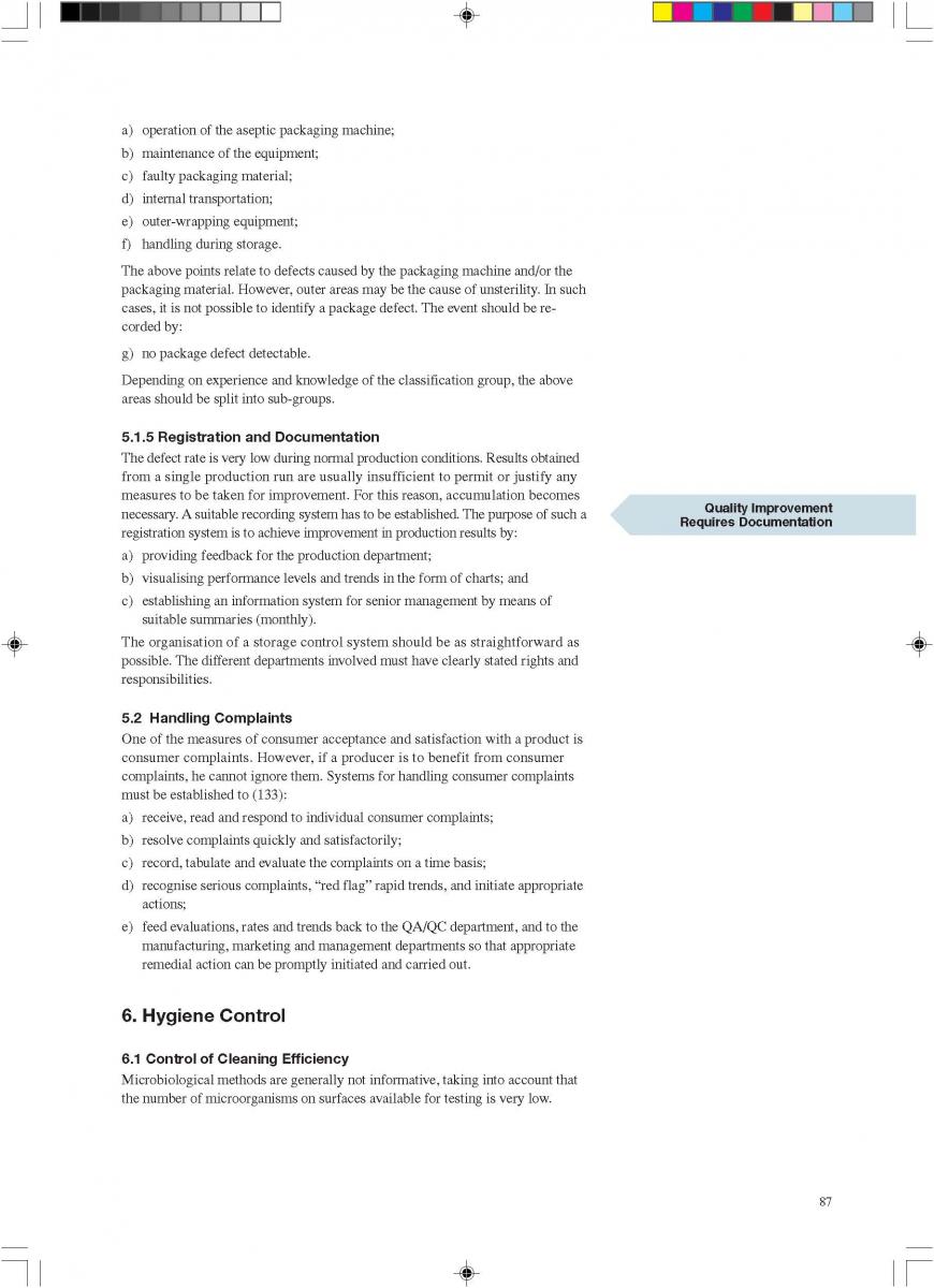 Quality control of aseptic product