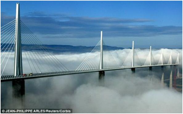 Millau cable stayed bridge