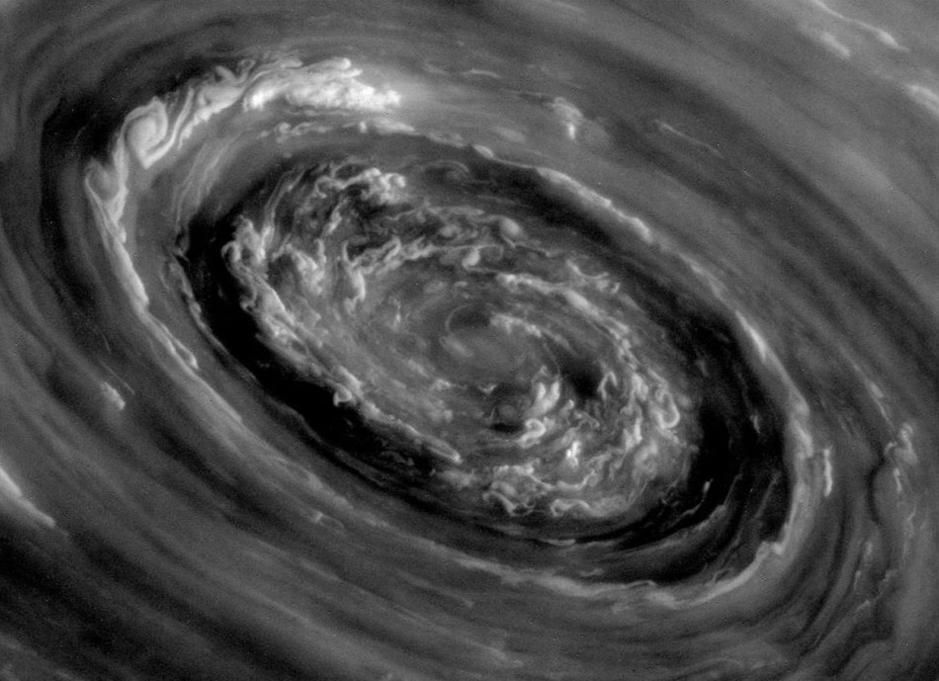 Storm cloud around Saturn